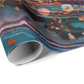 Papier Cadeau art texture grunge abstraite fond, texture (Coin rond)