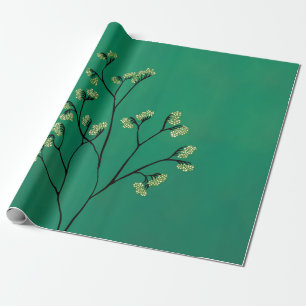 Papier Cadeau Art végétal minimaliste Plante vert