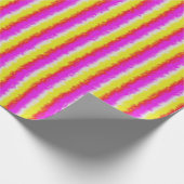 Papier Cadeau Artdeco rose Jaune Artdeco Arc-en-ciel rayures (Coin)