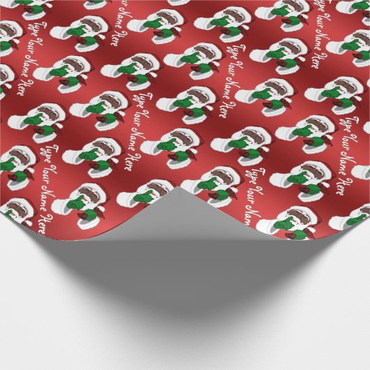Papier Cadeau Article du Père Noël africain Papier d'enveloppeme (Coin)