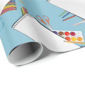 Papier Cadeau Articles d'artisanat Papier d'enveloppement (Coin rond)