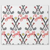 Papier Cadeau Articles de golf (Plat)