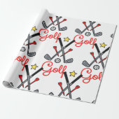 Papier Cadeau Articles de golf (Déroulé)