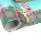 Papier Cadeau Articles de Rapunzel (Coin rond)