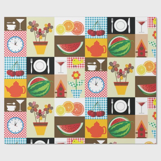 Papier Cadeau Articles de table de cuisine (Plat)