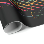 Papier Cadeau Artificial Intelligence and Virtual Reality concep (Coin rond)