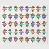 Papier Cadeau Artiste de cirque Helene (Plat)