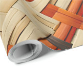 Papier Cadeau Artiste du tissage tribal Moja (Coin rond)