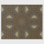 Papier Cadeau Artiste motif ethnique (Plat)
