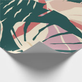 Papier Cadeau Artistic seamless pattern with abstract leaves. Mo (Coin)