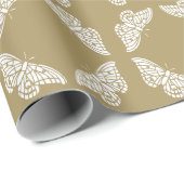 Papier Cadeau Arts du teck et de l'artisanat Papillons (Coin rond)