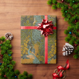 Papier Cadeau Arts et artisanat Walter Crane Motif Paon