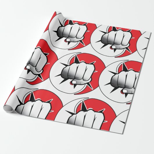 Papier Cadeau Arts martiaux (Déroulé)