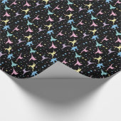 Papier Cadeau Arts martiaux Karate Étoiles Abstraites Étincelles (Coin)