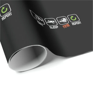 Papier Cadeau Arts martiaux mixtes "Eat, Sleep, MMA, Repeat"
