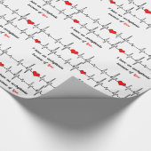 Papier Cadeau Arythmie de battements de coeur (Coin)