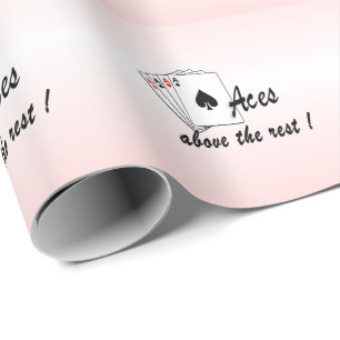 Papier Cadeau As au-dessus du reste rouge