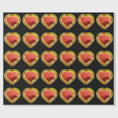 Papier Cadeau As d'or des coeurs (Plat)