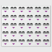 Papier Cadeau Asexual Pride Heart (Plat)