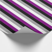 Papier Cadeau Asexualité drapeau de la fierté Papier à enveloppe (Coin)