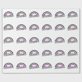 Papier Cadeau Asexuel et Fier (Plat)