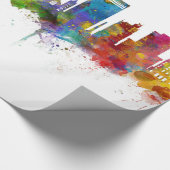 Papier Cadeau Asheville Caroline du Nord Skyline (Coin)