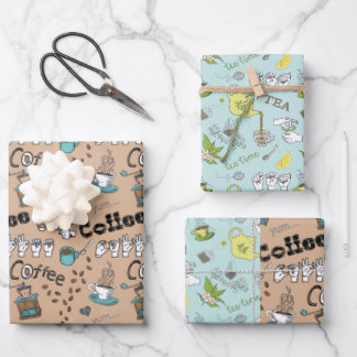Papier cadeau ASL café et thé