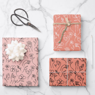 Papier cadeau ASL Flower Hands