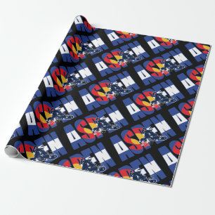 Papier Cadeau Aspen Colorado et Snowboarder