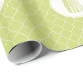 Papier Cadeau asperges vintages modernes (Coin rond)