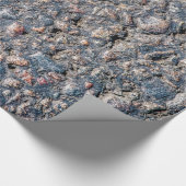 Papier Cadeau Asphalte et texture de galets (Coin)