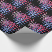 Papier Cadeau Assez mignonne pourpre Cendres Gris et Noir Aquare (Coin)