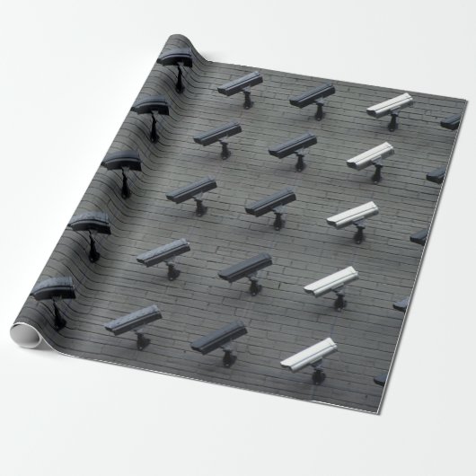 Papier Cadeau Assorted-color security cameras (Déroulé)