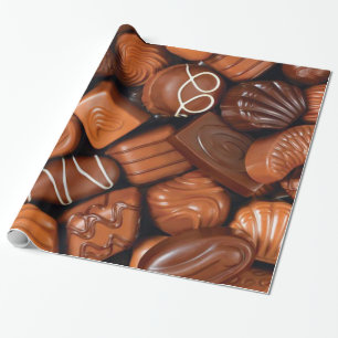 Papier Cadeau Assortiment des chocolats de tentation