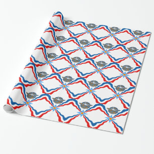 Papier Cadeau Assyrien-Drapeau