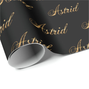 Papier Cadeau Astrid gold Design Lettering