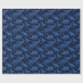 Papier Cadeau Astrologie Boho motif de signe du zodiaque sur fon (Plat)