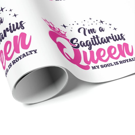 Papier Cadeau Astrologie - novembre décembre Anniversaire Sagitt (Coin rond)