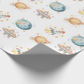 Papier Cadeau Astronaut Space-Themed Birthday (Coin)