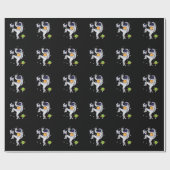 Papier Cadeau Astronaute dans l'univers (Plat)