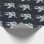 Papier Cadeau Astronaute de l'espace (Coin)