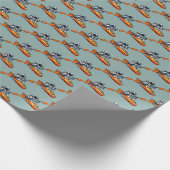 Papier Cadeau . Astronaute en kayak (Coin)