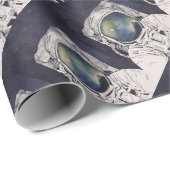 Papier Cadeau Astronaute hors de ce monde (Coin rond)