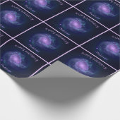 Papier Cadeau Astronomie Southern Pinwheel nom et texte personna (Coin)