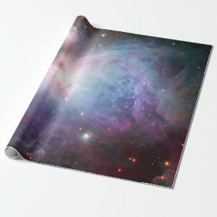 Papier Cadeau Astronomie violette de l'espace Orion