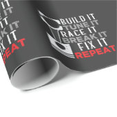 Papier Cadeau Atelier de mécaniciens de remorqueurs Enthousiaste (Coin rond)