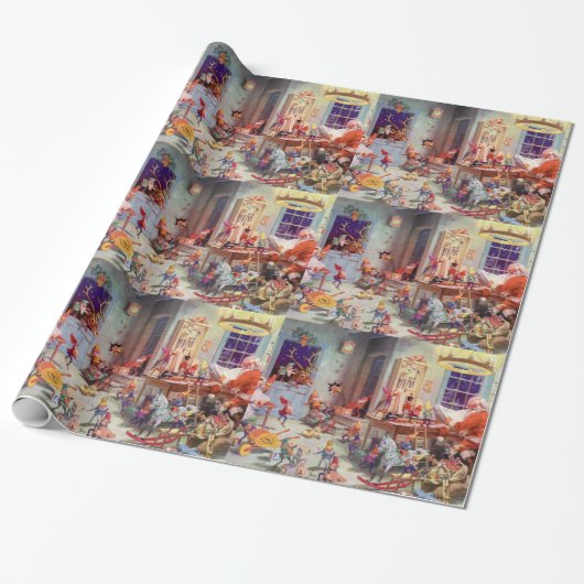 Papier Cadeau Atelier de Santa (Déroulé)