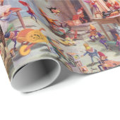 Papier Cadeau Atelier de Santa (Coin rond)