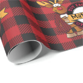 Papier Cadeau Atelier père Noël Livraison spéciale Rudolph pour (Coin rond)