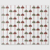 Papier Cadeau Atelier père Noël Pôle Nord Noël (Plat)